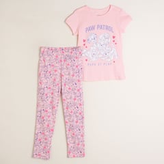 PAW PATROL - Pijama Niña con Estampado Cintura elásticada Algodón