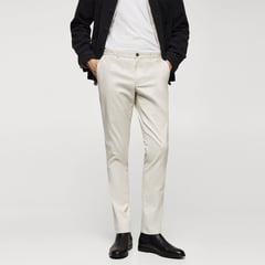 MANGO - Pantalón Chino Slim para Hombre de Algodón