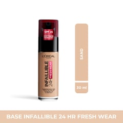 LOREAL PARIS - Base de maquillaje Líquida Infallible 24H Fresh Wear 30 ml