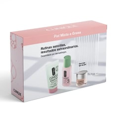 CLINIQUE - Set de Hidratante facial Piel Fresca a tu Medida Pieles Mixtas a Grasas 3/4 Incluye: 3 Productos