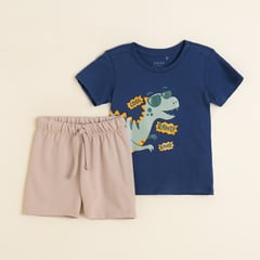 YAMP - Conjunto Camiseta + pantalón para Bebé niño en Algodón