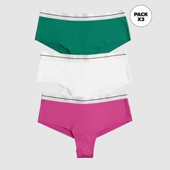 LEONISA - Calzón pack bikini Pack de 3 para Mujer