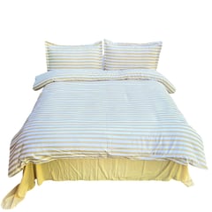 MY HOME STORE - Funda de duvet Microfibra FRANJAS