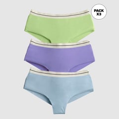 LEONISA - Calzón pack bikini Pack de 3 para Mujer