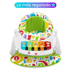 FISHER PRICE - Fisher-Price Deluxe Piano Pataditas Musicales Crece Conmigo Silla para Bebé