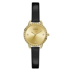 GUESS - Reloj Para Mujer BELLINI. Reloj Cuero Negro GW0099L3