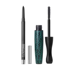 MAC COSMETICS - Set de Cuidado de pestañas y cejas Colour Excess Gel Pencil Eye Liner Glide Or Die + Pestañina A Prueba de Agua In Extreme Dimension Waterproof MAC incluye: 2 productos