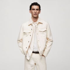 MANGO - Chaqueta para Hombre de Algodón