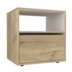 RTA MUEBLES - Mesa de noche MDB 7222 MDP 50 cm x 40 cm x 52 cm.