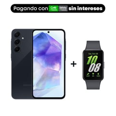 SAMSUNG - Celular A55 5G 256GB | Incluye Reloj Inteligente Fit 3 |8GB RAM | Cámara Posterior 50 MP| Cámara Frontal 32MP | Pantalla 6.6 Pulgadas + Exynos 1480