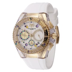 TECHNOMARINE - Reloj para Mujer Cruise . Reloj Análogo Silicona Blanco