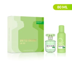 BENETTON - Set de Perfume Mujer Incluye: Desodorante 150ml