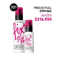 MAC COSMETICS - Set de maquillaje rostro Mac Stay Over Without Hangover Fix + Stay Over 100Ml, Fix + Stay Over 30Ml MAC: Incluye 3 productos