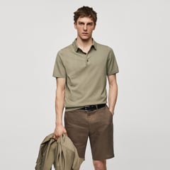 MANGO - Camiseta polo Hombre Manga corta Slim