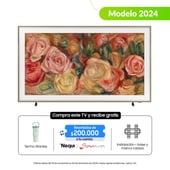 SAMSUNG - Televisor The Frame | 55 Pulgadas QLED 4K | Incluye Marco Caoba | F-QN55LS03DAKX