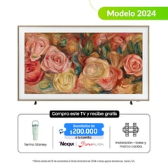 SAMSUNG - Televisor The Frame | 55 Pulgadas QLED 4K | Incluye Marco Caoba | F-QN55LS03DAKX