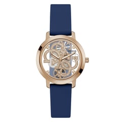 GUESS - Reloj Guess Mujer QUATTRO CLEAR. Reloj Silicona Azul GW0452L1
