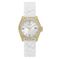 GUESS - Reloj Mujer OPALINE. Reloj Silicona. Blanco GW0585L2