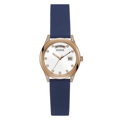 GUESS - Reloj Guess Mujer MINI AURA. Reloj Silicona Azul GW0356L1