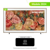 SAMSUNG - Televisor The Frame | 75 Pulgadas QLED 4K | Incluye Marco Caoba | F-QN75LS03DAKX