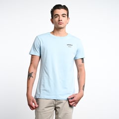 DENIMLAB - Camiseta Hombre Manga corta con Estampado Slim de Algodón