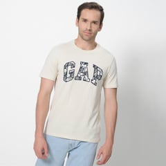 GAP - Camiseta Hombre Manga corta Con Logo Regular de Algodón