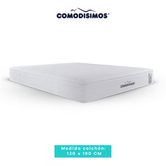 COMODISIMOS - Colchón Semidoble Firmeza Media Ortopédico Resortado con Pillow Línea Access 120 x 190 cm + Almohada Comodísimos