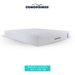 COMODISIMOS - Colchón Doble Firmeza Media Ortopédico Resortado con Pillow Línea Access 140 x 190 cm Comodísimos