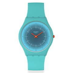 SWATCH - Reloj Swatch Unisex RADIANTLY TEAL. Reloj Silicona Azul SS08N114