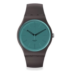 SWATCH - Reloj Unisex DARK DUALITY. Reloj Plástico Negro SO29C100