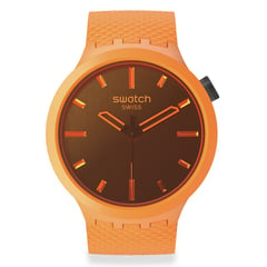 SWATCH - Reloj Unisex CRUSHING ORANGE. Reloj Silicona Naranja SB05O102