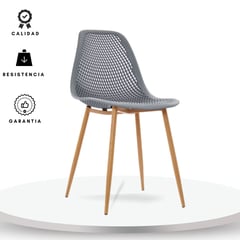 EKONOMODO - Silla de Comedor Moderna con Patas de Matera 85 x 44 x 55 cm