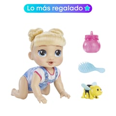 BABY ALIVE - Muñeca Gatea y juega Harper Hugs