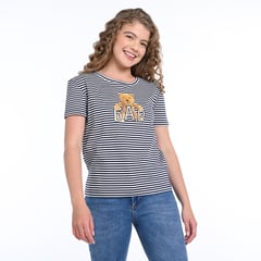 GAP - Camiseta Niña con Logo Manga corta