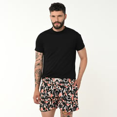 MOSSIMO - Pantaloneta de baño Hombre con Estampado con Forro