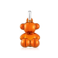 TOUS - Colgante oso de acero en color naranja Bold Bear
