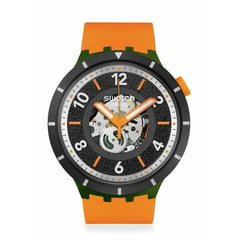 SWATCH - Reloj Swatch Unisex FALL-IAGE. Reloj Silicona Naranja SB03G107