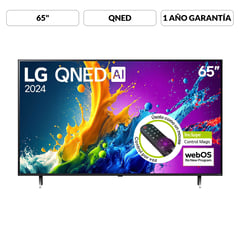 LG - Televisor QNED | 65 pulgadas 4K UHD | Smart TV AI webOS24 | incluye Magic Remote