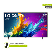 LG - Televisor LG QNED | 65 pulgadas 4K UHD | Smart TV AI webOS24 | incluye Magic Remote