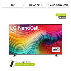 LG - Televisor NANO CELL | 70 pulgadas 4K UHD | Smart TV AI webOS24