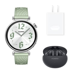 HUAWEI - Smartwatch GT4 41mm Verde | 5 ATM resistencia al agua | pantalla AMOLED táctil a color | + Freebuds 5i + Obsequio