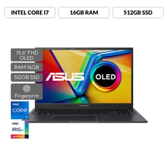 ASUS - Portátil Vivobook 15X OLED | Intel Core i7 | 16GB de RAM | 512GB SSD de almacenamiento | Windows 11 |15.6 Pulgadas | K3504ZA-L1024W | Computador portátil