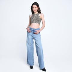 DENIMLAB - Jean Wide Leg Mujer Tiro alto