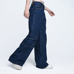 DENIMLAB - Jean Wide Leg Mujer Tiro alto