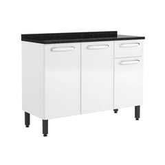 BERTOLINI - Mueble Inferior de Cocina en Acero Colors 120 x 89 x 48 cm (Incluye Mesón)