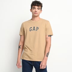 GAP - Camiseta Hombre Manga corta Con Logo Regular de Algodón