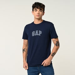 GAP - Camiseta Hombre Manga corta Con Logo Regular de Algodón