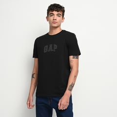 GAP - Camiseta Hombre Manga corta Con Logo Regular de Algodón