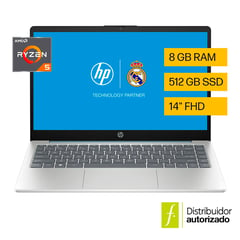 HP - Portátil | AMD Ryzen¿ 5 | 8GB RAM | 512GB SSD Almacenamiento |Windows 11 | 14 pulgadas | 14-em0017la | Computador portátil