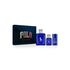 RALPH LAUREN - Set Perfume Polo Blue EDT Incluye: Perfume 125 ml + Perfume Tamaño Viajero + Desodorante